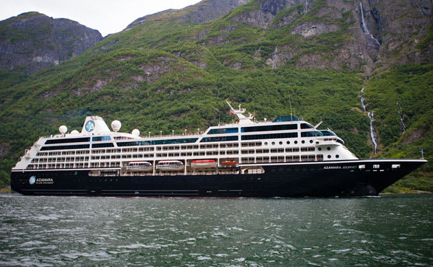 The Azamara Journey, one of three ships in the Azamara Club Cruises fleet.
